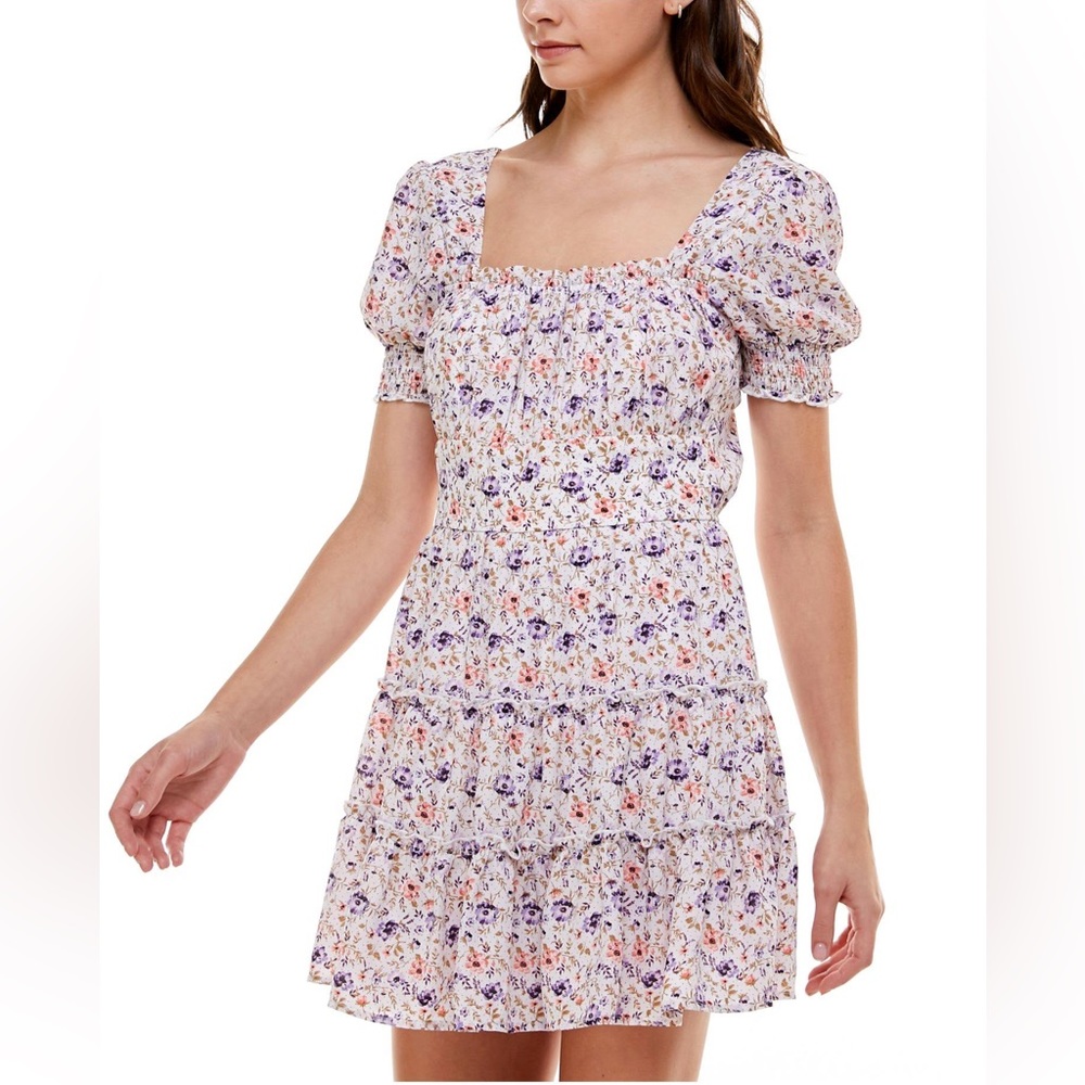 Altar’d State Floral Puff Sleeve Dress